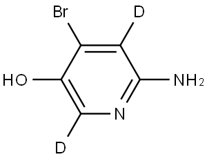 6-amino-4-bromopyridin-2,5-d2-3-ol Struktur