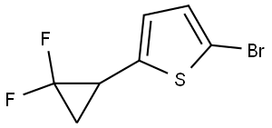 2-bromo-5-(2,2-difluorocyclopropyl)thiophene Struktur