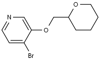 4-bromo-3-((tetrahydro-2H-pyran-2-yl)methoxy)pyridine Struktur