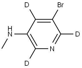 5-bromo-N-methylpyridin-2,4,6-d3-3-amine Struktur