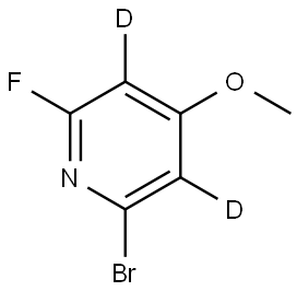 2-bromo-6-fluoro-4-methoxypyridine-3,5-d2 Struktur