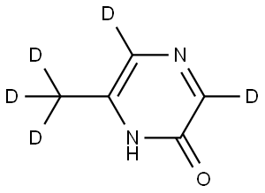 6-(methyl-d3)pyrazin-2(1H)-one-3,5-d2 Struktur