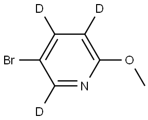 5-bromo-2-methoxypyridine-3,4,6-d3 Struktur