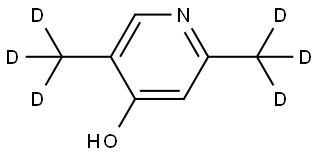 2,5-bis(methyl-d3)pyridin-4-ol Struktur