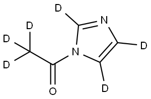 1-(1H-imidazol-1-yl-d3)ethan-1-one-2,2,2-d3 Struktur