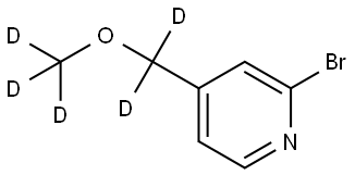 2-bromo-4-((methoxy-d3)methyl-d2)pyridine Struktur