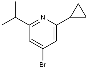 4-bromo-2-cyclopropyl-6-isopropylpyridine Struktur