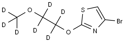 4-bromo-2-(2-(methoxy-d3)ethoxy-1,1,2,2-d4)thiazole Struktur