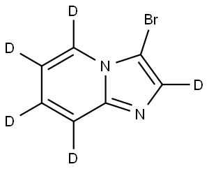 3-bromoimidazo[1,2-a]pyridine-2,5,6,7,8-d5 Struktur