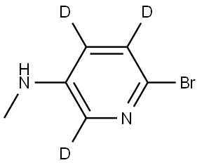 6-bromo-N-methylpyridin-2,4,5-d3-3-amine Struktur