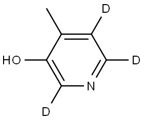 4-methylpyridin-2,5,6-d3-3-ol Struktur