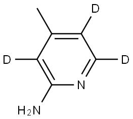 4-methylpyridin-3,5,6-d3-2-amine Struktur