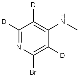 2-bromo-N-methylpyridin-3,5,6-d3-4-amine Struktur