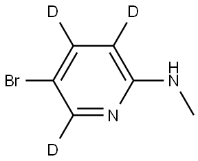 5-bromo-N-methylpyridin-3,4,6-d3-2-amine Struktur