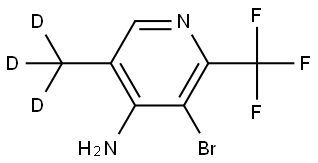 3-bromo-5-(methyl-d3)-2-(trifluoromethyl)pyridin-4-amine Struktur