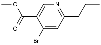 methyl 4-bromo-6-propylnicotinate Struktur