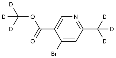 methyl-d3 4-bromo-6-(methyl-d3)nicotinate Struktur