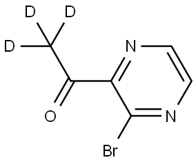 1-(3-bromopyrazin-2-yl)ethan-1-one-2,2,2-d3 Struktur