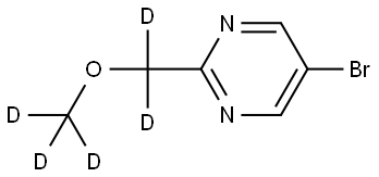 5-bromo-2-((methoxy-d3)methyl-d2)pyrimidine Struktur