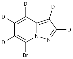 7-bromopyrazolo[1,5-a]pyridine-2,3,4,5,6-d5 Struktur