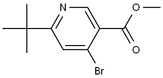 methyl 4-bromo-6-(tert-butyl)nicotinate Struktur