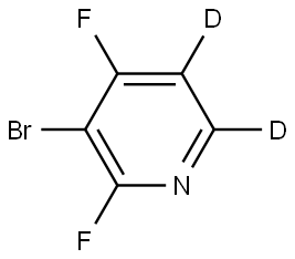 3-bromo-2,4-difluoropyridine-5,6-d2 Struktur