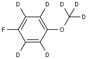 1-fluoro-4-(methoxy-d3)benzene-2,3,5,6-d4 Struktur