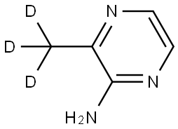 3-(methyl-d3)pyrazin-2-amine Struktur