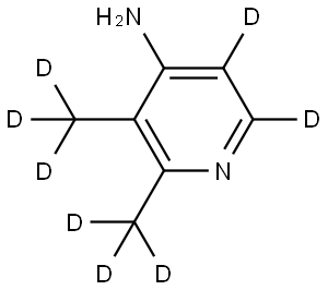 2,3-bis(methyl-d3)pyridin-5,6-d2-4-amine Struktur