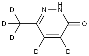 6-(methyl-d3)pyridazin-3(2H)-one-4,5-d2 Struktur