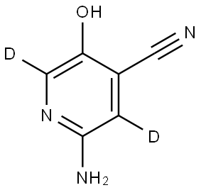 2-amino-5-hydroxyisonicotinonitrile-3,6-d2 Struktur