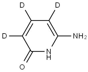 6-aminopyridin-2(1H)-one-3,4,5-d3 Struktur