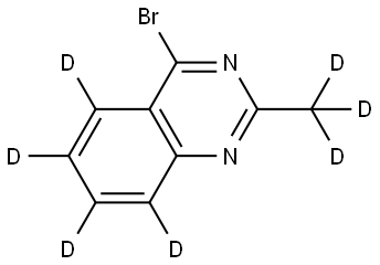 4-bromo-2-(methyl-d3)quinazoline-5,6,7,8-d4 Struktur