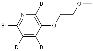 2-bromo-5-(2-methoxyethoxy)pyridine-3,4,6-d3 Struktur