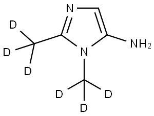 1,2-bis(methyl-d3)-1H-imidazol-5-amine Struktur