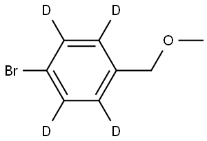 1-bromo-4-(methoxymethyl)benzene-2,3,5,6-d4 Struktur