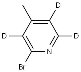 2-bromo-4-methylpyridine-3,5,6-d3 Struktur