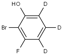 2-bromo-3-fluorophen-4,5,6-d3-ol Struktur