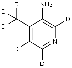 4-(methyl-d3)pyridin-2,5,6-d3-3-amine Struktur