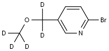 2-bromo-5-((methoxy-d3)methyl-d2)pyridine Struktur