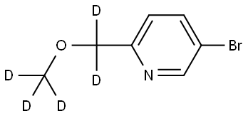 5-bromo-2-((methoxy-d3)methyl-d2)pyridine Struktur