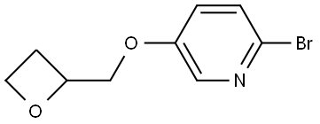 2-bromo-5-(oxetan-2-ylmethoxy)pyridine Struktur