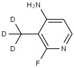 2-fluoro-3-(methyl-d3)pyridin-4-amine Struktur