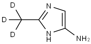 2-(methyl-d3)-1H-imidazol-4-amine Struktur