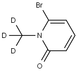 6-bromo-1-(methyl-d3)pyridin-2(1H)-one Struktur