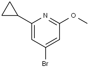 4-bromo-2-cyclopropyl-6-methoxypyridine Struktur