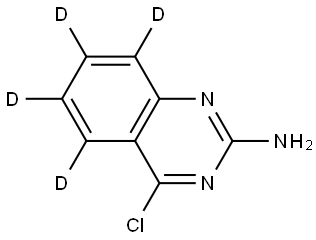 4-chloroquinazolin-5,6,7,8-d4-2-amine Struktur