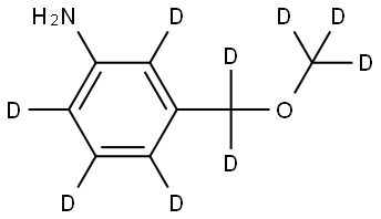 3-((methoxy-d3)methyl-d2)benzen-2,4,5,6-d4-amine Struktur