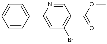 methyl 4-bromo-6-phenylnicotinate Struktur