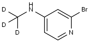 2-bromo-N-(methyl-d3)pyridin-4-amine Struktur